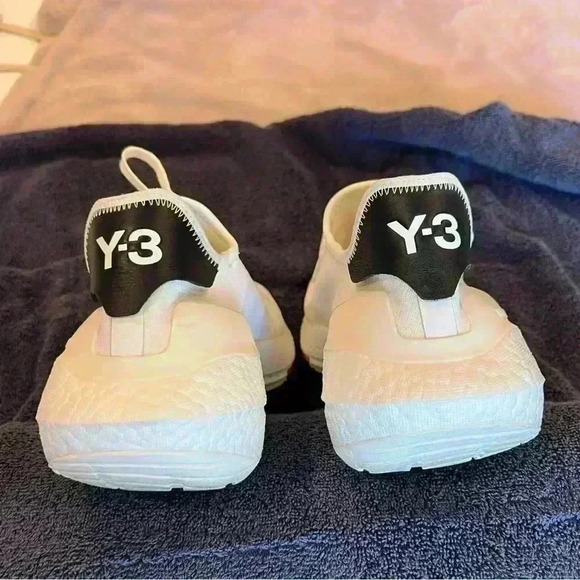 Adidas Y-3 Ultraboost 21 Shoes H67477 White Yohji Yamamoto Size 10 (WORN ONCE) - Picture 9 of 12